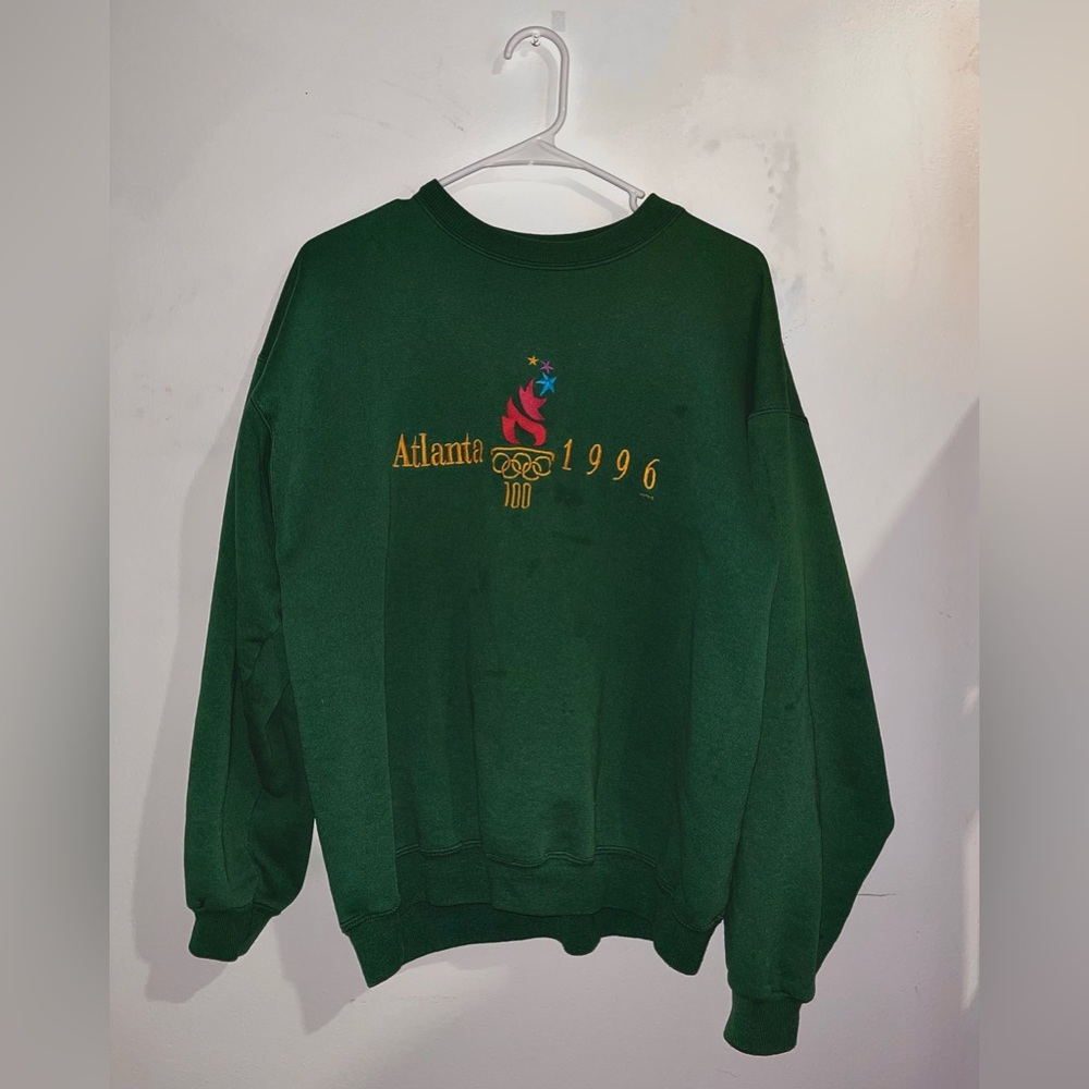 VINTAGE FOREST GREEN HANES SWEATSHIRT